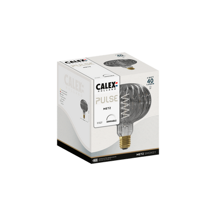 Calex Metz Bulb - E27 - Filament - Smokey