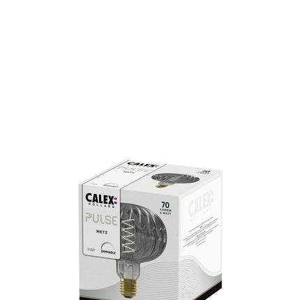 Calex Metz Smokey LED Bulb - E27 - G125 - 4W - Dimmable