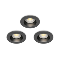 Calex Mini Fire Rated LED Inbouwspot 3-Pack - 4CCT - Zwart