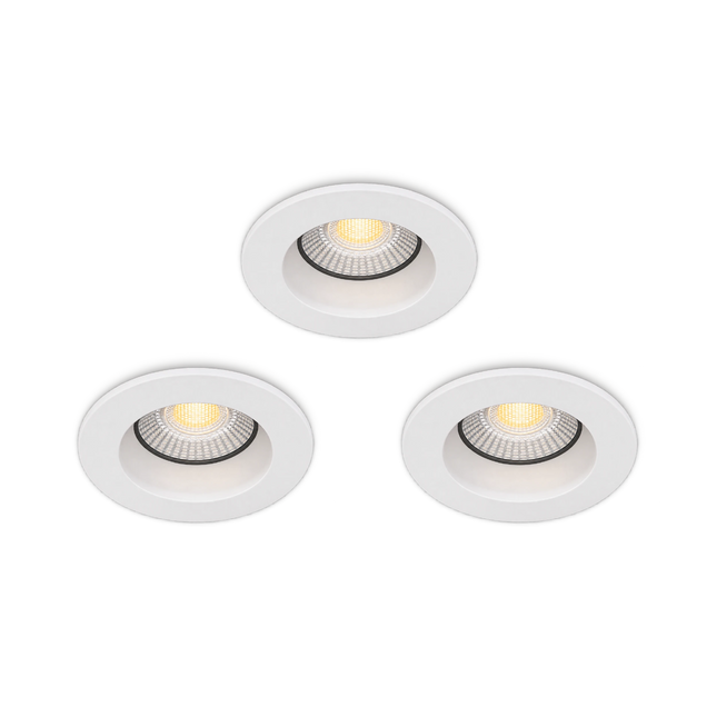 Calex Mini Fire Rated LED Downlight 3-Pack - 4CCT - White