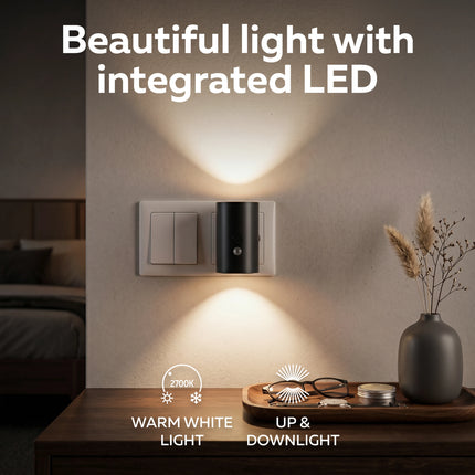 Calex Mini Night Light – Dusk Sensor – Black