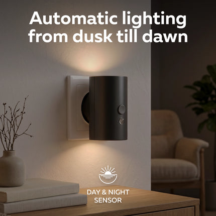 Calex Mini Night Light – Dusk Sensor – Black