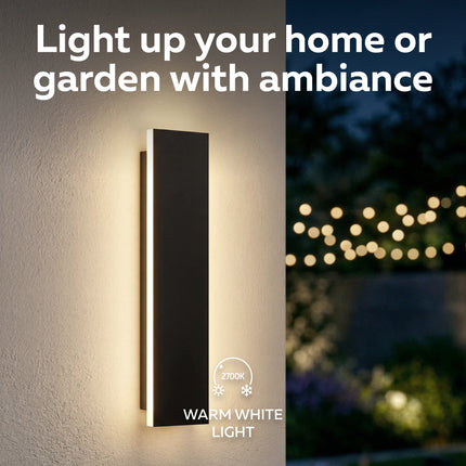 Calex Montevia Villa Wall Light - 100 cm – Black