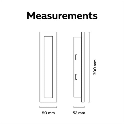 Calex Montevia Villa Wall Light - 30 cm – Black