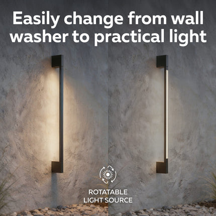 Calex Novara Wall Light – Integrated LED – Black