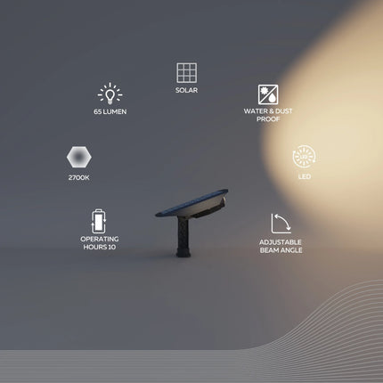 Calex Padoa Solar Garden spot - 2 Pack - Black