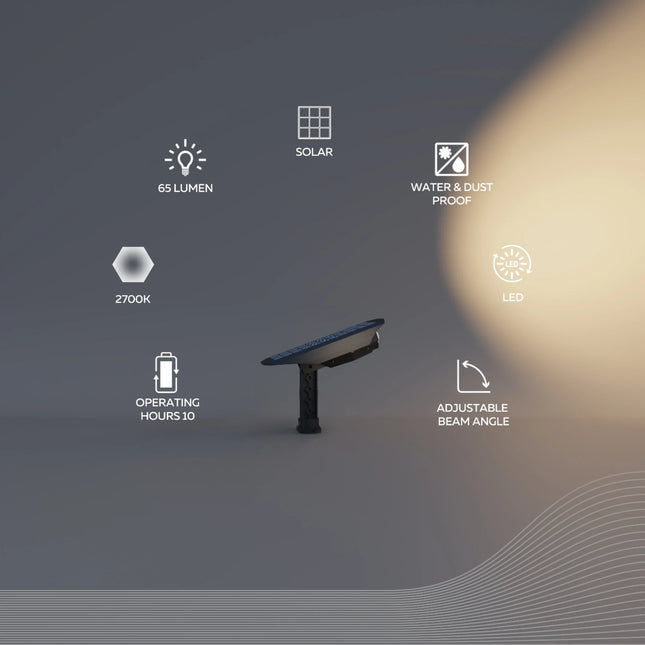 Calex Padoa Solar Garden spot - 2 Pack - Black