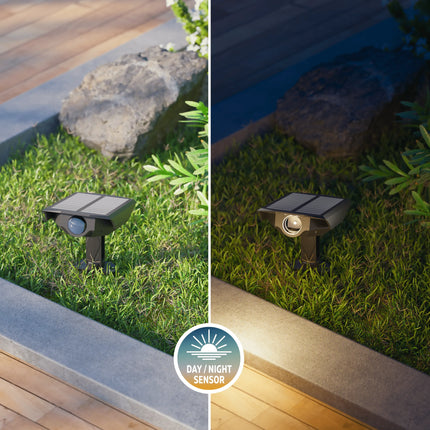 Calex Padoa Solar Garden spot - 2 Pack - Black