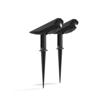 Calex Padoa Solar Garden spot - 2 Pack - Black