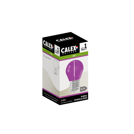 Calex Party Bulb - E27 - G45 - Purple