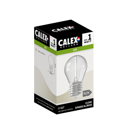 Calex Party Bulb - E27 - P45 - Clear