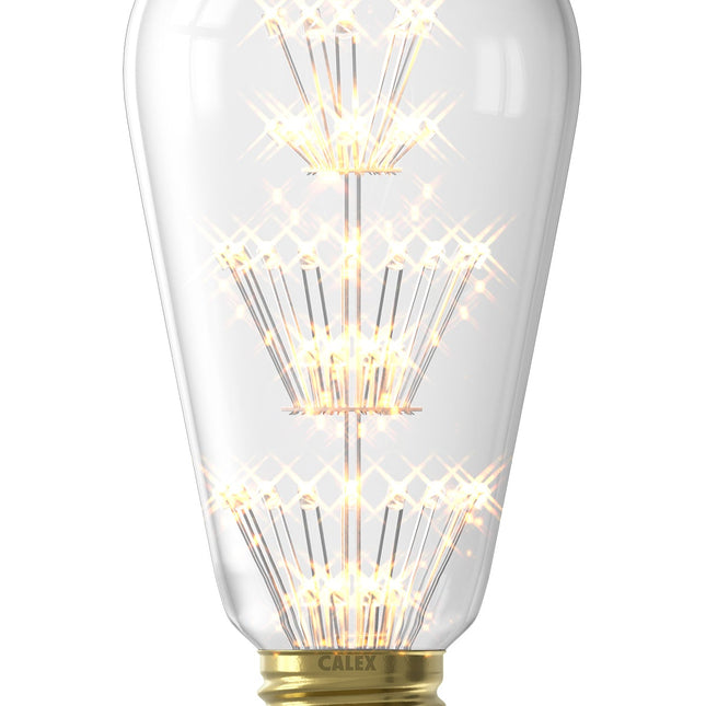 Calex Pearl LED Lamp - E27 - ST64 - Clear - 2W