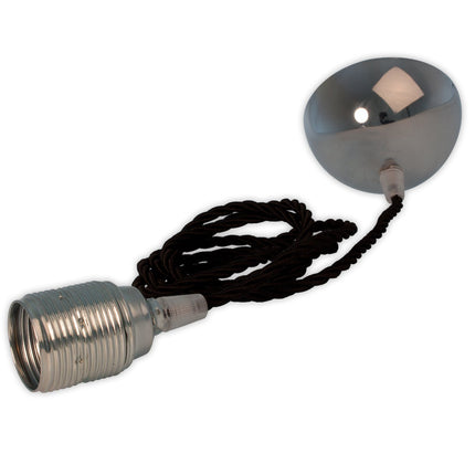 Calex Pendant Lamp - E27 - Chrome - Excluded Light Source