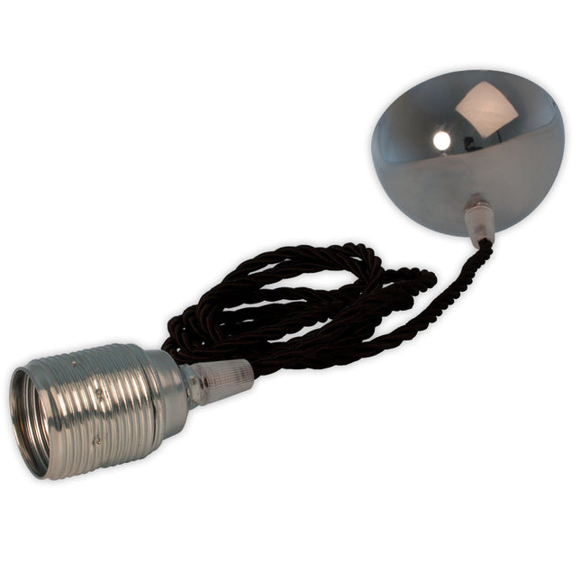 Calex Pendant Lamp - E27 - Chrome - Excluded Light Source