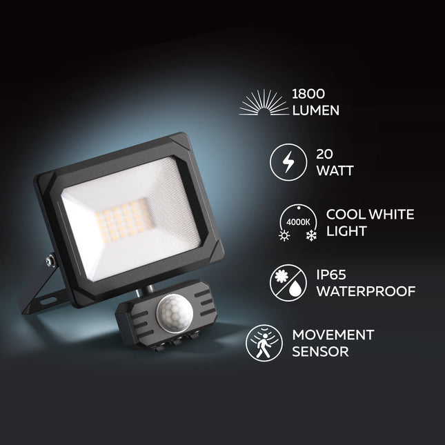 Calex Performance Floodlight - 20W - Motion Sensor