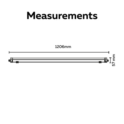 Calex Performance LED Batten - 120cm - IP65
