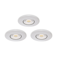Calex Performance LED Inbouwspot - 3-Pack - 5W - 4CCT - IP65 - Wit