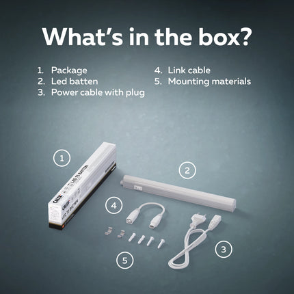 Calex Performance LED T5 Batten - 313mm - White