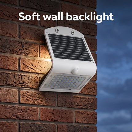 Calex Performance Solar Wall Light - Motion Sensor - 3000K - White