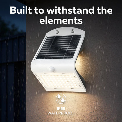 Calex Performance Solar Wall Light - Motion Sensor - 3000K - White