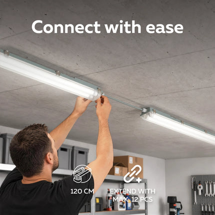 Calex Performance Waterproof Double Fixture - 120cm