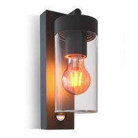 Calex Perugia Wall Light - E27 - Motion sensor - Black