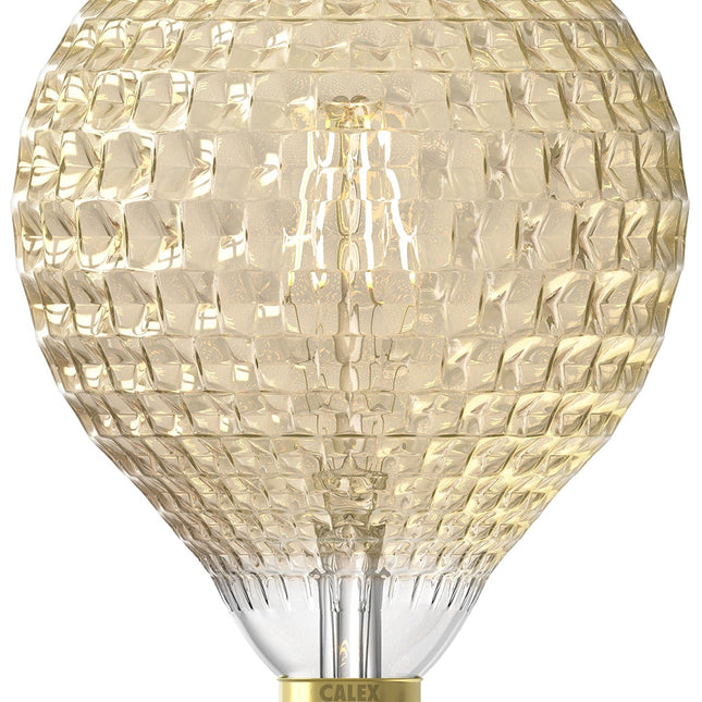 Calex Pineapple Bulb - E27 - Filament - G125 - Gold - Warm White - 4W
