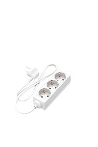 Calex Steckdose - 3-fach - Weiß - 1,4m Kabel