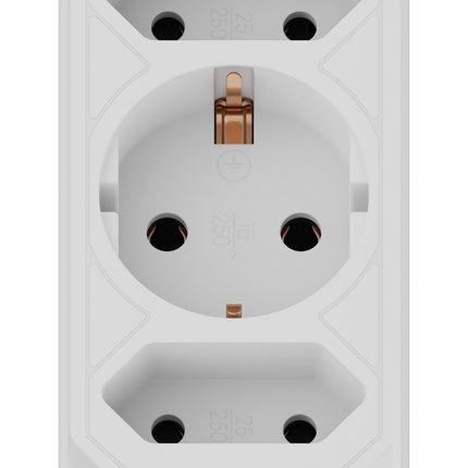 Calex Receptacle - 3-way - White