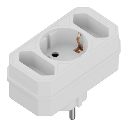 Calex Receptacle - 3-way - White