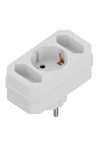 Calex Receptacle - 3-way  - White