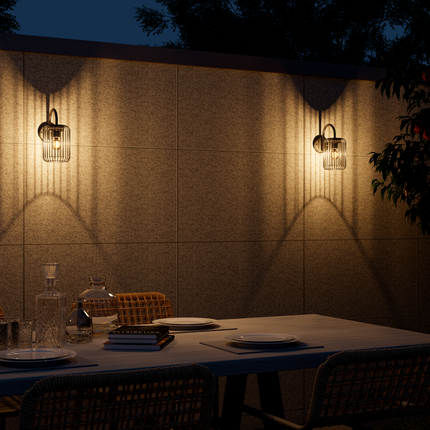 Calex Rome Wall Light - E27 - Black