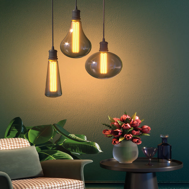 Calex Royal Kalmar Bulb - E27 - Filament - Titanium