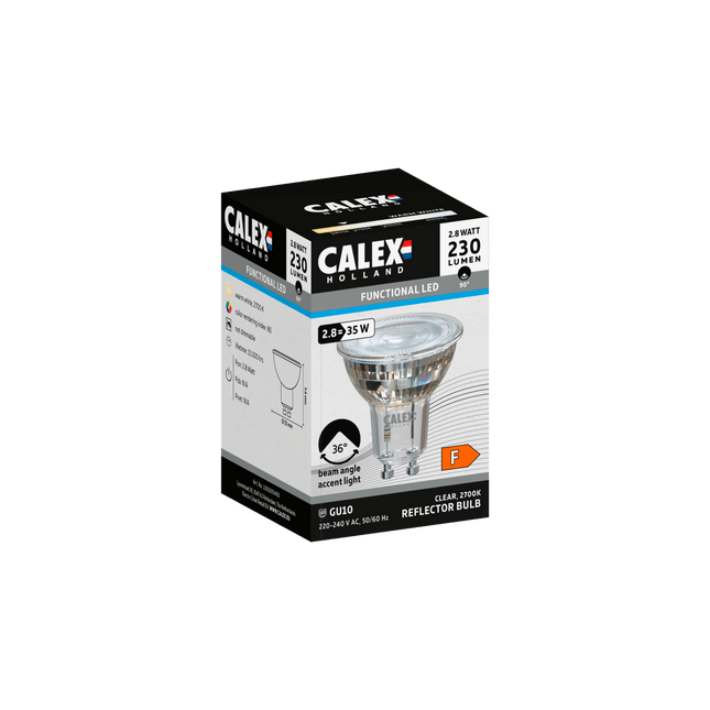 Calex SMD Reflector LED Lamp - GU10 - Chrome