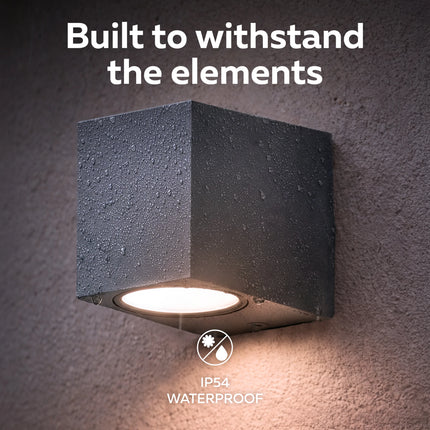 Calex Sanremo Wall Light Downlight - GU10 - Anthracite