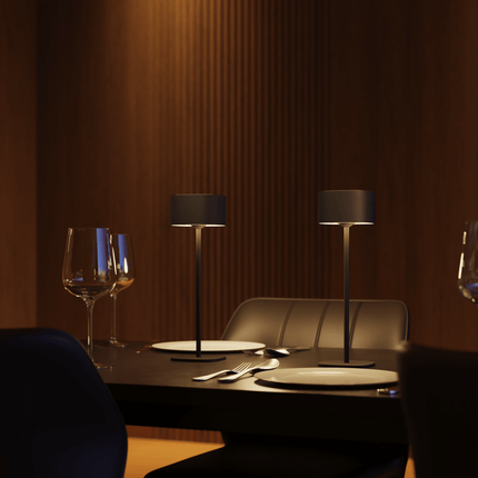 Calex Serino Table Light - Battery - Black