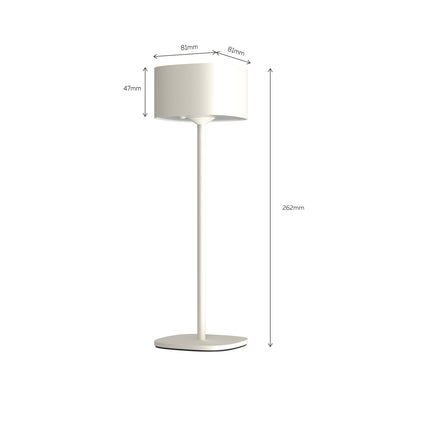 Calex Serino Table Light - Battery - Sand