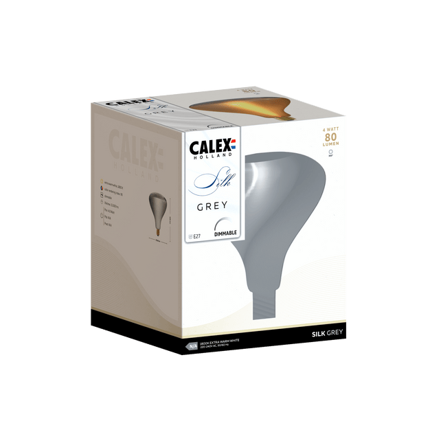 Calex Silk LED Bulb - R140 - E27 - Grey