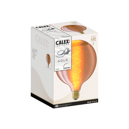 Calex Silk Series LED Bulb - E27 - G125 - Gold