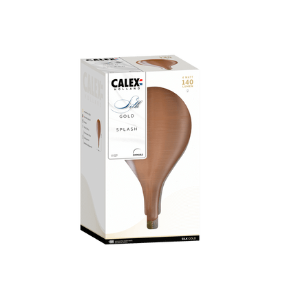 Calex Silk Splash LED Bulb - E27 - Gold
