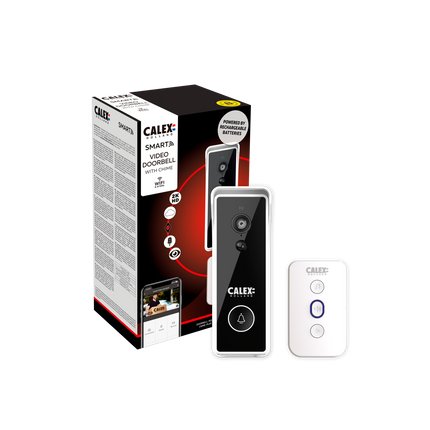 Calex Smart Battery Video Doorbell - excl SD card - incl Chime