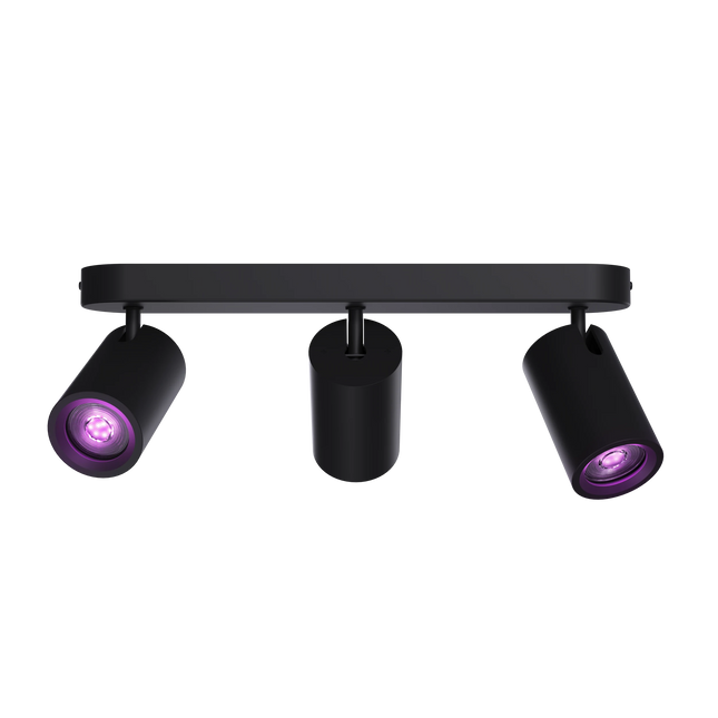 Calex Smart Ceiling Light - 3 Light Spot - Black