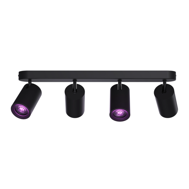 Calex Smart Ceiling Light - 4 Light Spot - Black