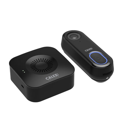 Calex Smart Doorbell with Camera - Full HD - Incl. Chime/Gong - Black