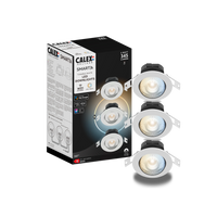 Calex Smart Spot Encastré - Lot de 3 - CCT - Blanc