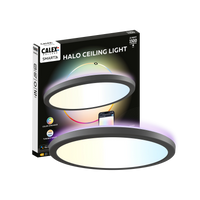 Calex Smart Plafonnier Halo - 30cm - RGB + CCT - Noir