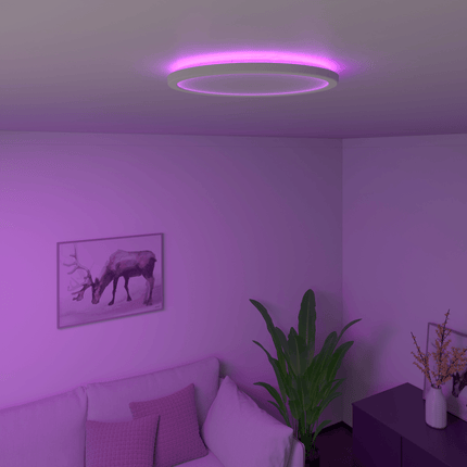 Calex Smart Halo Ceiling Light - 30cm - RGB + CCT - White