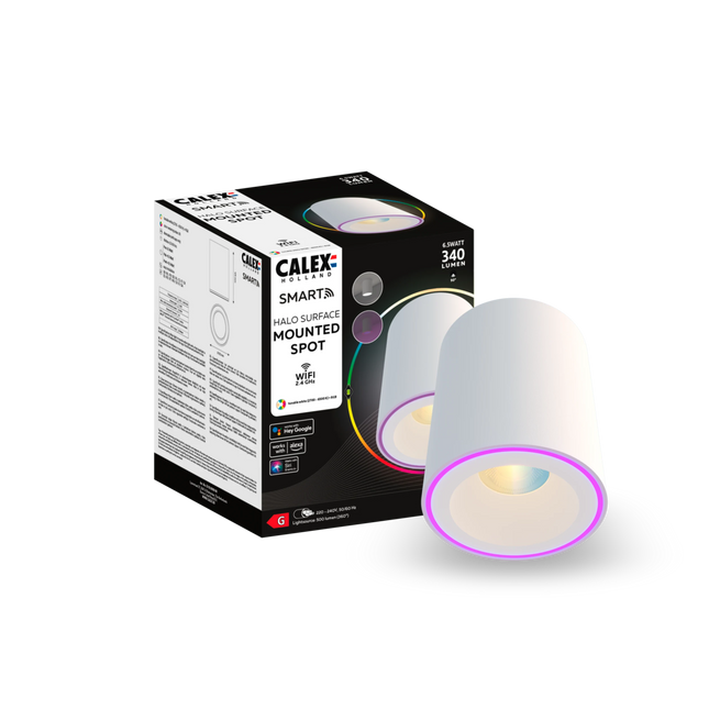 Calex Smart Halo Spotlight - RGB + CCT - White