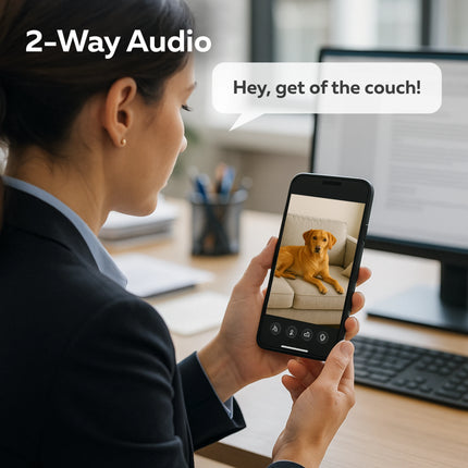 Calex Smart Indoor PTZ Camera - 2K - White