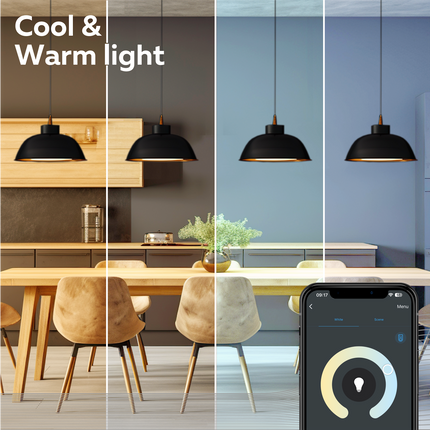 Calex Smart LED Bulb - 2 Pack - E14 - P45 - CCT - Gold